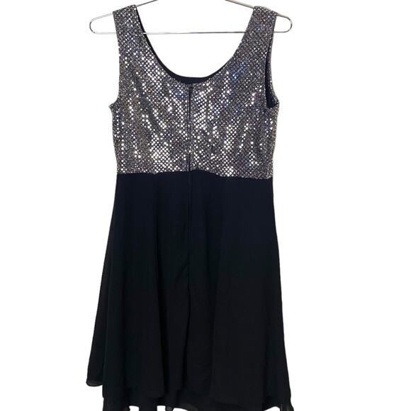 Vintage Expose Made in the USA Sequin Fit & Flare Cocktail Dress Size 10 - Picture 2 of 7